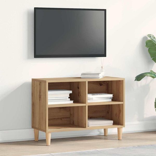 Maison Exclusive - Mobile Tv In Rovere Artisan 69,5 X 30 X 50 Cm Materiale Ligneo-image
