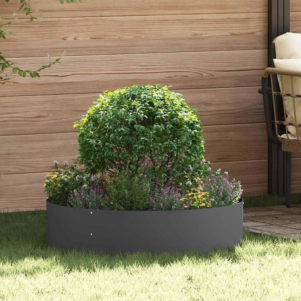 2025 Cloris Giardino 5 Pezzi Nero 80 X 80 X 20 Cm Acciaio - Aiuole Vendita5346884 1Pacco-image