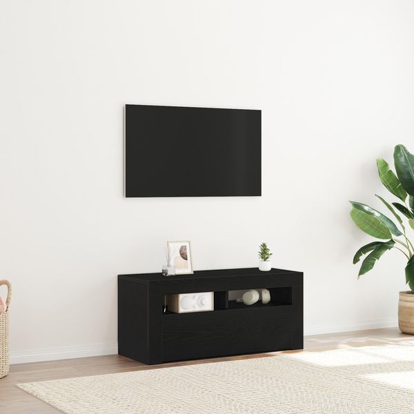 2025 Mobile Tv Cloris Nero 90 X 35 X 40 Cm Materiale A Base Di Legno - Mobili Tv Vendita5362349 1Pacco-image
