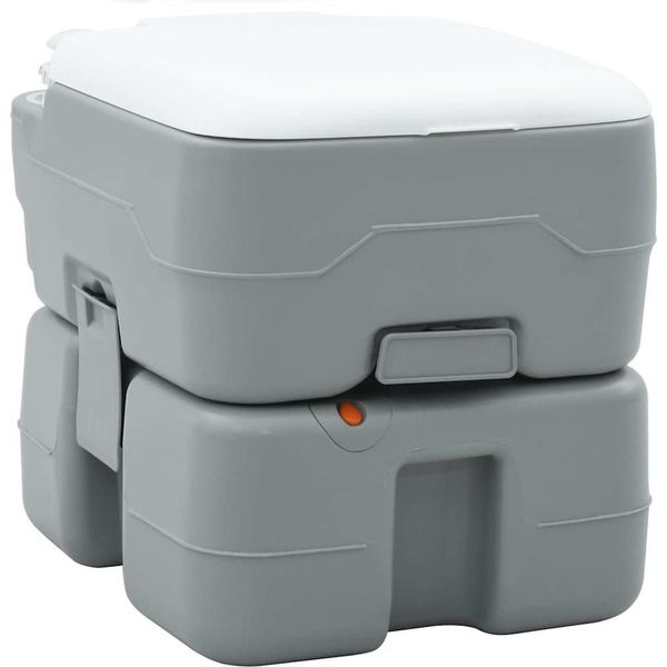 Best MöBel Toilette Portatile Da Campeggio Grigio E Bianco 41,5 X 36,5 X 37,5 Cm - Toilette Da Campeggio Cloris New5928198 1Pacco-image