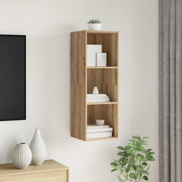 Design Nuovo Mobile Tv Artisan Rovere 37 X 37 X 107 Cm Materiale A Base Di Legno - Mobili Tv MöBel2025 CHY7193210 1Pacco-image