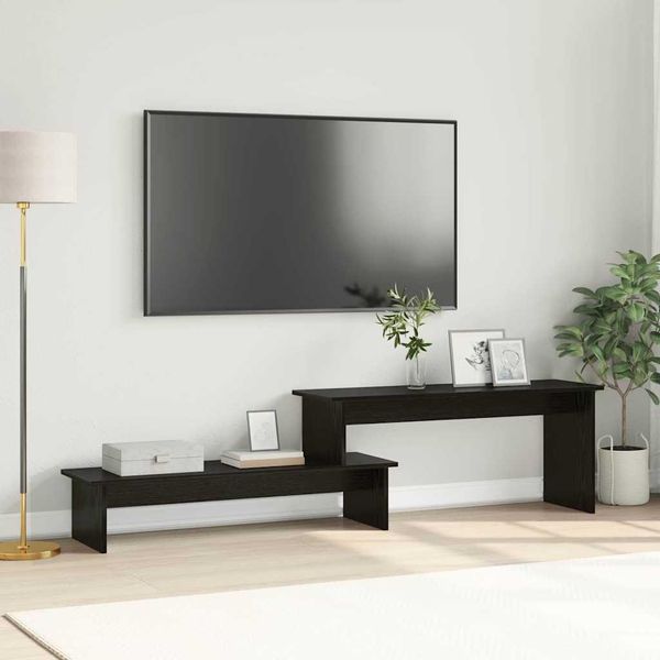 Best MöBel Mobile Tv Look Rovere Nero 180 X 30 X 43 Cm Materiale Legno - Mobili Tv Cloris New8378313 1Pacco-image