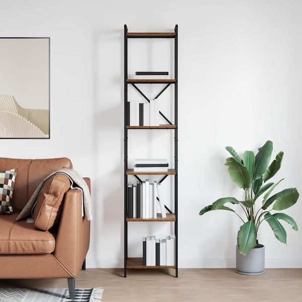 Maison Exclusive - Libreria In Legno Antico 40 X 30 X 189,5 Cm Materiale Ligneo-image