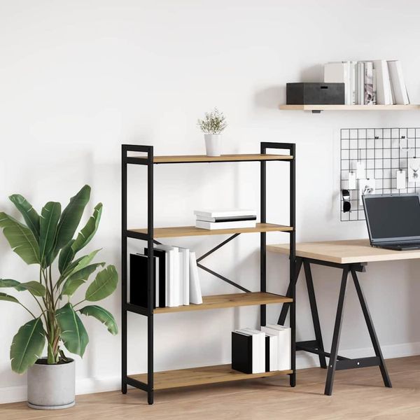 Libreria Simple Artisan In Rovere 80 X 30 X 118 Cm In Legno - Librerie DE8346473 1Pacco-image