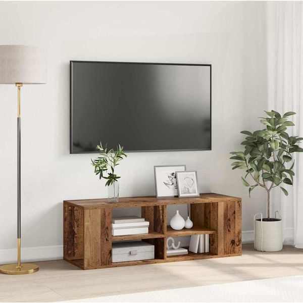 Maison Exclusive - Mobile Tv In Legno Antico 102 X 35 X 35 Cm Materiale Ligneo-image