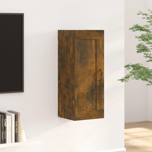 Vetrina Semplice Pensile In Rovere Fumé 35X34X90 Cm Materiale A Base Di Legno - Cassettiere DE3473034 1Pacco-image