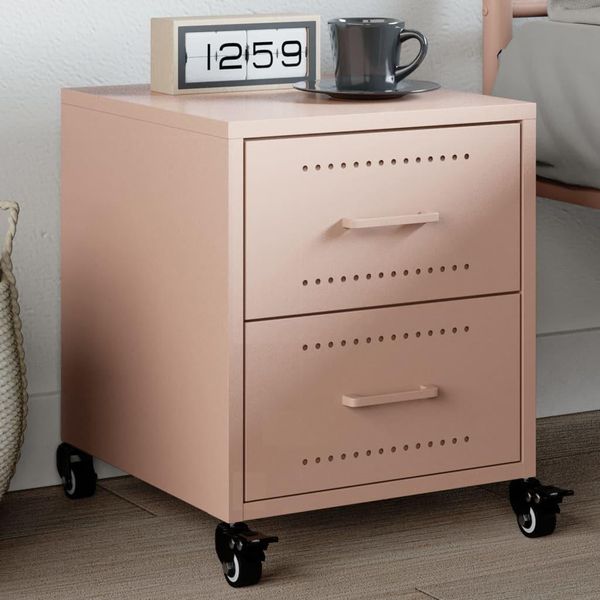 Stabli MöBel Comodino Rosa 36X39X43,5 Cm Acciaio - Comodini E Armadi CC6526935 1Pacco-image