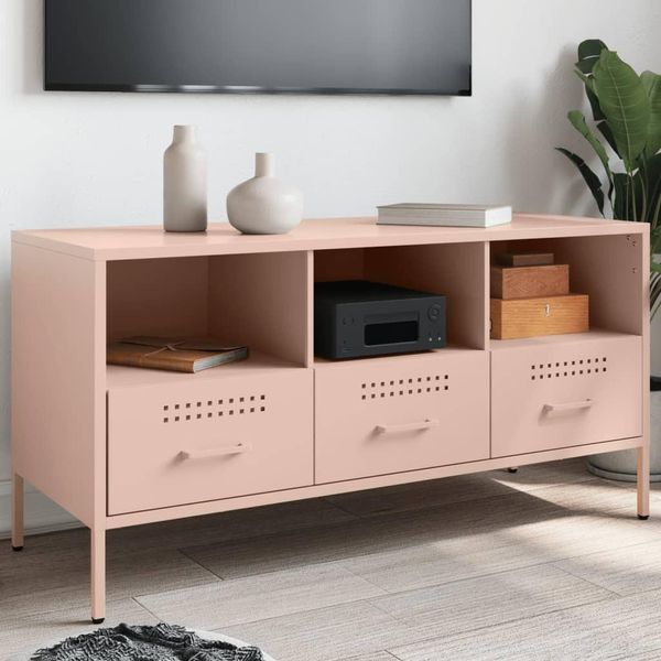 Best MöBel Mobile Tv Rosa 100,5X39X50,5 Cm Acciaio - Mobili Tv CL8196240 1Pacco-image