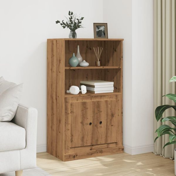 Maison Exclusive - Credenza Artisan In Rovere 60X35,5X103,5 Cm Materiale Ligneo-image