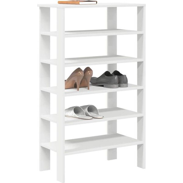 Bei Cloris Portascarpe Bianco 61X32X105 Cm Materiale A Base Di Legno - Portascarpe Nuovo2264968 1Pacco-image