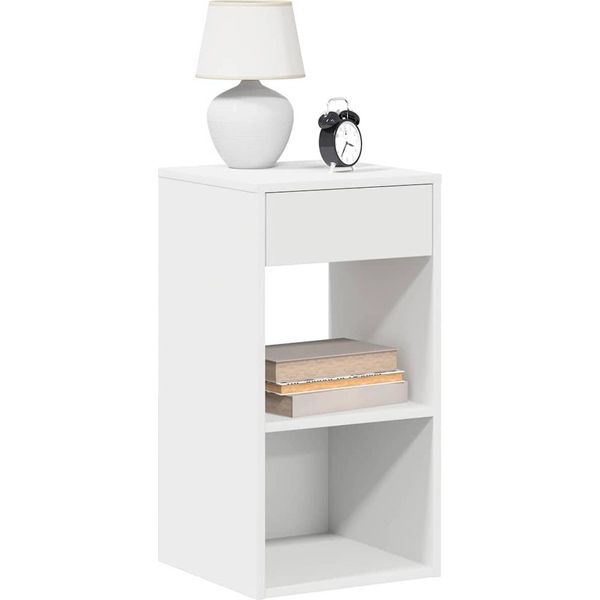 Comodini Semplici Con Cassetto 2 Pz. Bianco 35X34X66,5 Cm - Comodini E Armadi DE2870286 1Pacco-image