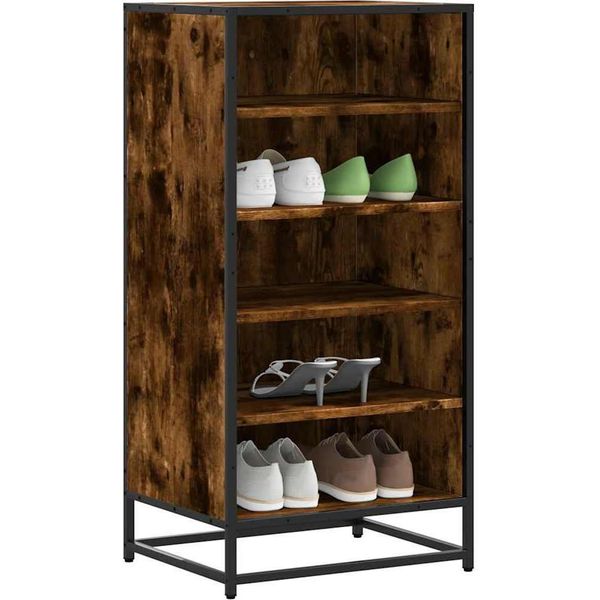 Best MöBel Portascarpe In Rovere Affumicato 48X38X97,5 Cm Materiale In Legno - Portascarpe CL1289043 1Pacco-image
