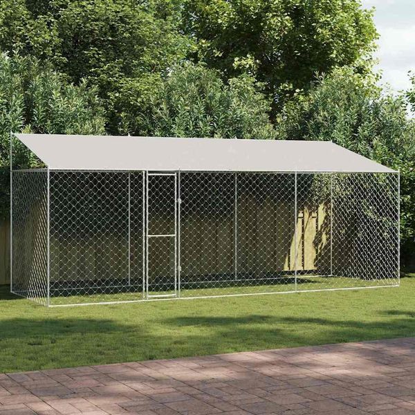Best MöBel Gabbia Per Cani Argento 600 X 200 X 256 Cm Acciaio Zincato - Altri Accessori Per Cani Cloris New6463940 3Parcel-image
