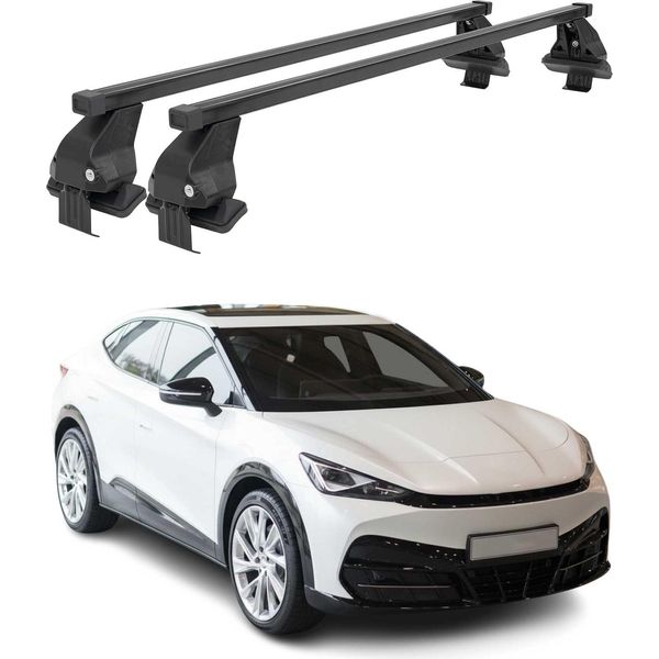 Portapacchi Menabo Per Cupra Tavascan 2024-2025 Acciaio Nero 2 Pezzi-image