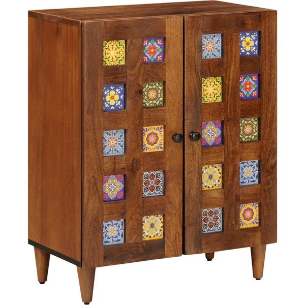 Syfax™ Credenza Noce 60 X 33 X 75 Cm Legno Di Mango Massello-image