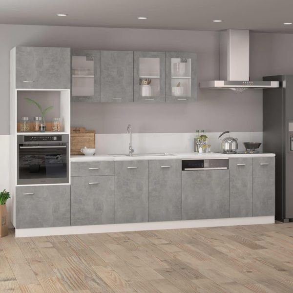 Syfax™ Armadio Inferiore Cassetto “Lyon” Grigio Cemento 50X46X81,5-image