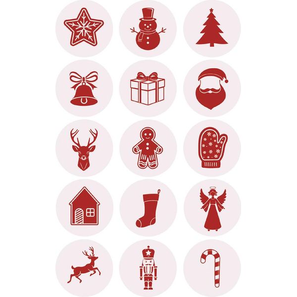 Avery Zweckform 54479 Zdesign Weihnachts-Sticker "Glossy Zeichen"""-image