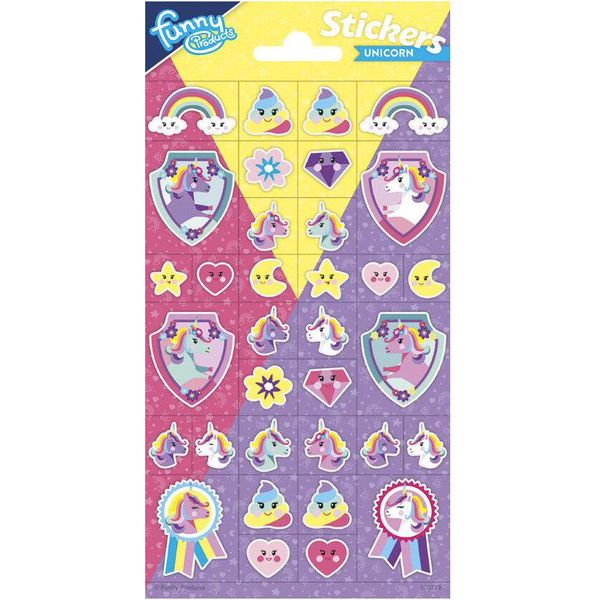 Foglio Di Adesivi Totum Glitter - Unicorno-image
