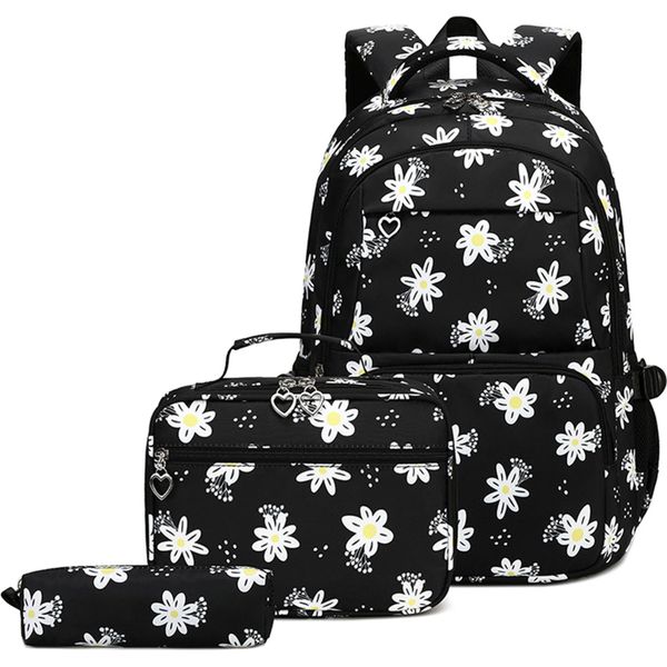 Zaino Scuola Ragazze Adolescenti Zaino Scuola Ladies Satchel Bambini Impermeabile Schoolbag Bookbag Daypack Per Viaggi Sport-image