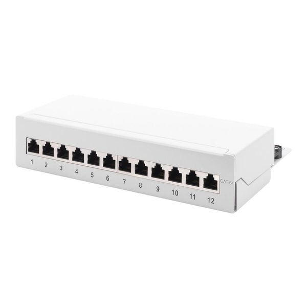 Digitus DN-91612SD-EA-G Pannello Patch Desktop Digitus Cat.6A, Classe Ea, 12 X RJ45-image