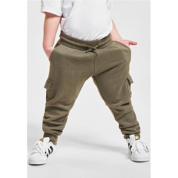Urban Classics Boys Fitted Cargo Sweatpants Oliva - 146/152-image