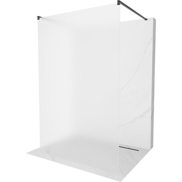 Mexen Kioto Parete Doccia Autoportante 110 X 200 Cm, Frost 8 Mm, Nero - 800-110-002-70-30-image
