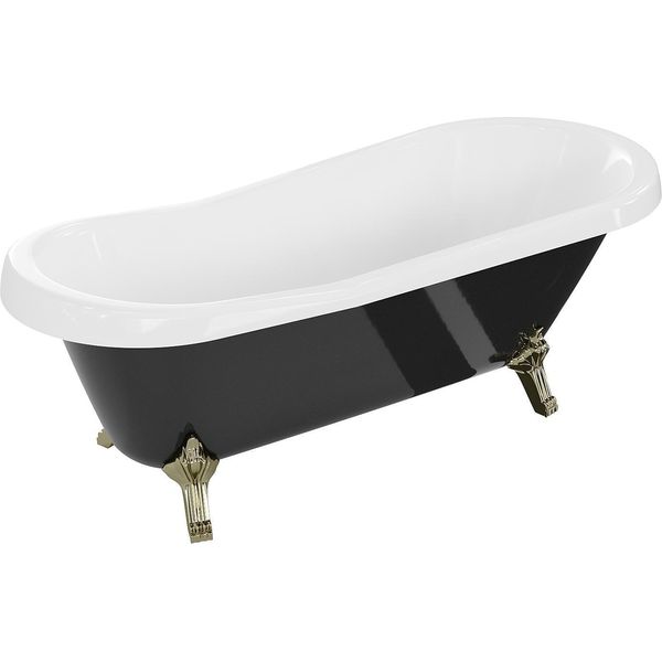 Vasca Da Bagno Autoportante Retro 170X75 Cm Oro Nero-image