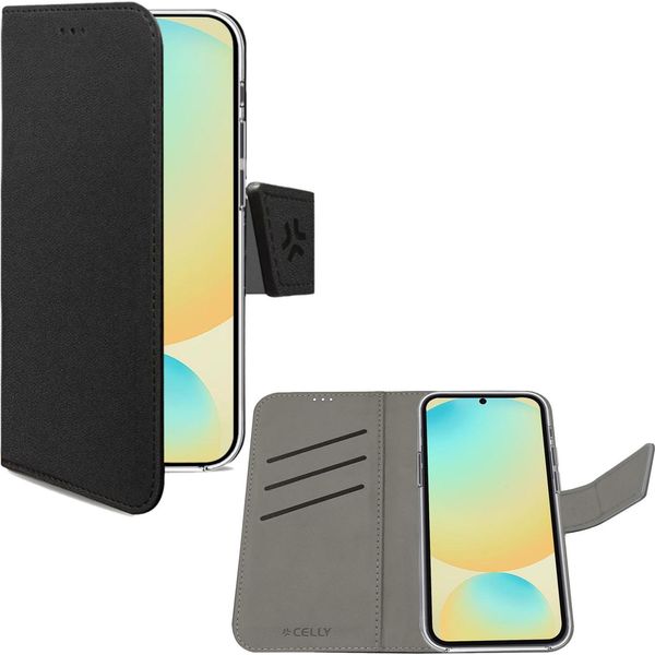 Custodia A Portafoglio Wally Per Galaxy S24 Fe Nera-image