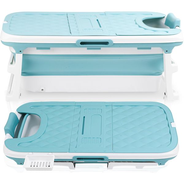 Clanmacy Vasca Da Bagno Pieghevole Per Adulti Spa Mobile Per Adulti 149X60X50Cm-image