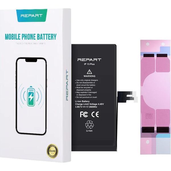 Tradebit Repart Batteria Di Ricambio Compatibile Con Apple Iphone 15 Plus - Li-Ion - 4620 Mah - Batteria Di Ricambio Ad Alta Capacità-image