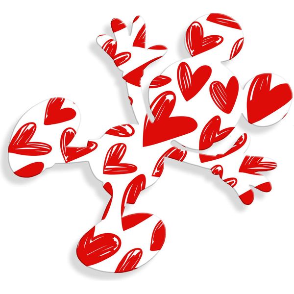 Stampa Su Acrilico Splat On Hearts-image