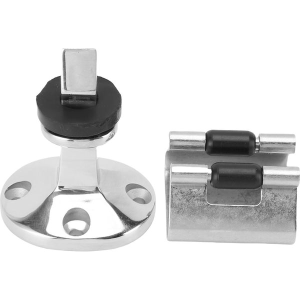 Fermaporta E Supporto In Acciaio Inox 316, Superficie Lucida, Fissaggio Sicuro Per Camper, Barca, Casa-image