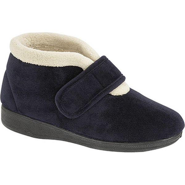 Pantofole Amelia Bootee DF1224 (4 UK/37 Eu) (Blu Marino)-image