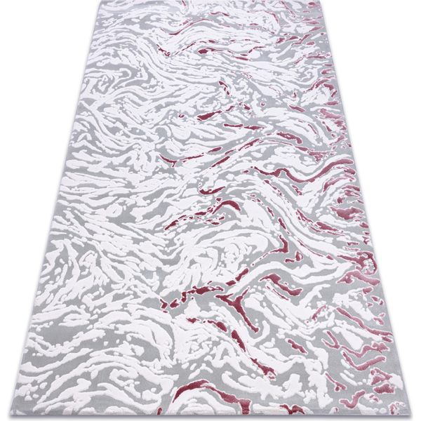 Tappeto Acrilico Dizayn 123 Grigio Chiaro / Rosa Chiaro Grigio 160X230 Cm-image