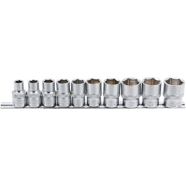 Bgs Set Di Chiavi A Bussola Esagonali A Trazione Quadrata 12,5 Mm (1/2") Pollici Dimensioni 10 Pz. - 9113"-image