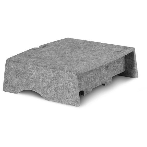 Bakker Elkuizen BNEQR90CLGY Bakkerelkhuizen MonitorstäNder Q-Riser 90 Circular, Grau Retail-image