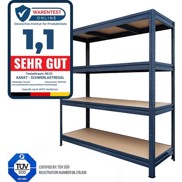 Sistema Di Scaffalature Ad Ampio Raggio Sistema Di Scaffalature Per Carichi Pesanti Scaffalature Per Cantine Giant Selection Grigio 177X200X60 Cm-image