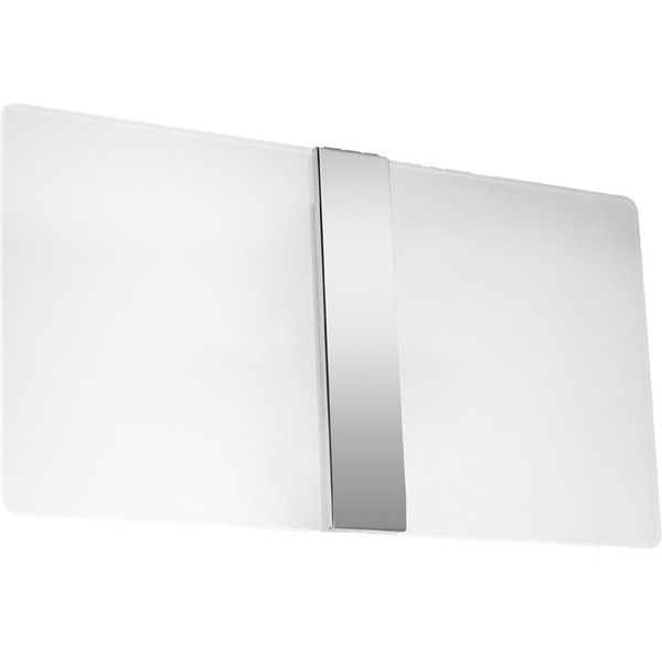 Lampada Da Parete Azalia 2Xg9 8W Vetro/Acciaio 18X5X35Cm Sollux Lighting-image