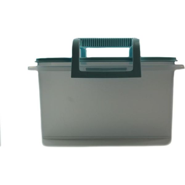 Tupperware Multi Storage Box 5 Litri Blu Chiaro Contenitore Per La Conservazione Tin-image