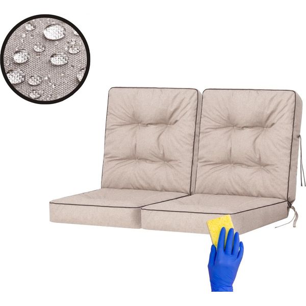 Hobbygarden Cuscino Per Altalena Venus Cuscino Per Panchina Cuscino Da Giardino Cuscini Per Altalena Cuscini Per Panchina Cuscini Per Altalena Hollywood Swing Bench Beige 120 Cm-image