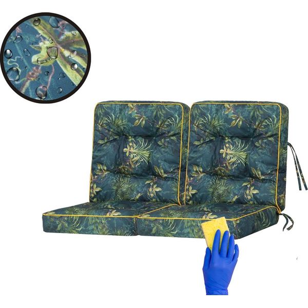 Hobbygarden Cuscino Per Altalena Venus Cuscino Per Panchina Cuscini Per Altalena Cuscini Per Panchina Cuscini Per Altalena Hollywood Swing Bench Verde Prato 120 Cm-image