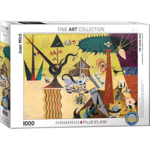 Puzzle Da 1000 Pezzi - Puzzle - Miro - Il Campo Coltivato + Set Di 3 Accessori Per Puzzle Deluxe-image