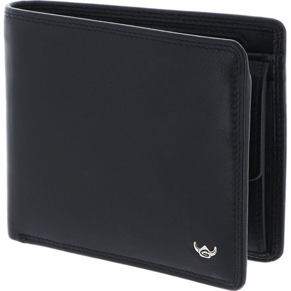 Golden Head Portafoglio Polo Rfid Protect Billfold Coin Wallet With Zipped Pocket For Notes Black Nero-image