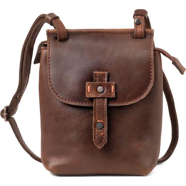 Harold's Pelle Borsa A Tracolla Borsetta Aberdeen Crossbody Handbag Upend Brown Marrone-image