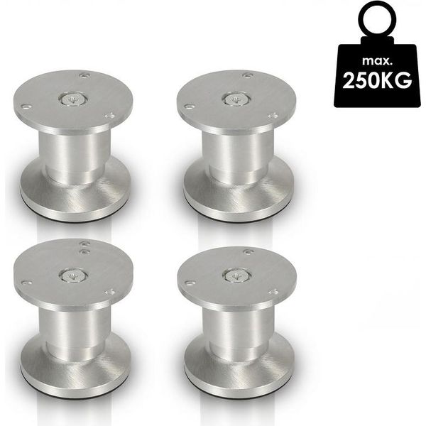 Fiqops 4X Piedini Per Mobili Supporto Per Divano Piedino Per Armadietto Piedino Per Armadietto Regolabile Piedino Per Divano Piedino Per Letto Alluminio 180Mm-image