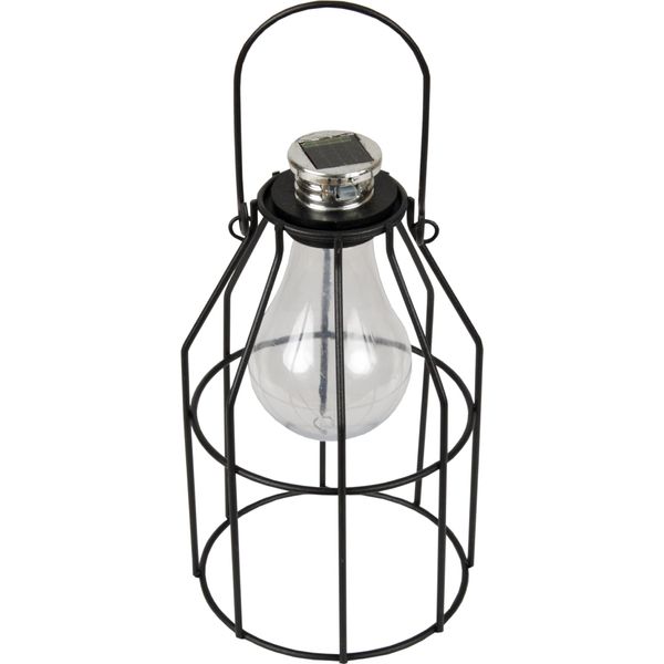 Lanterna Solare A Led Dall'aspetto Vintage ( Ø 11Cm ) Per Giardino, Balcone, Terrazza, Lampada Solare A Luce Solare Per Lampada Solare A Sospensione-image