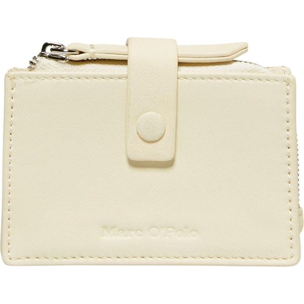 Marc O'polo Pelle Portafoglio Carina Zip Wallet Chalky Sand Avorio-image