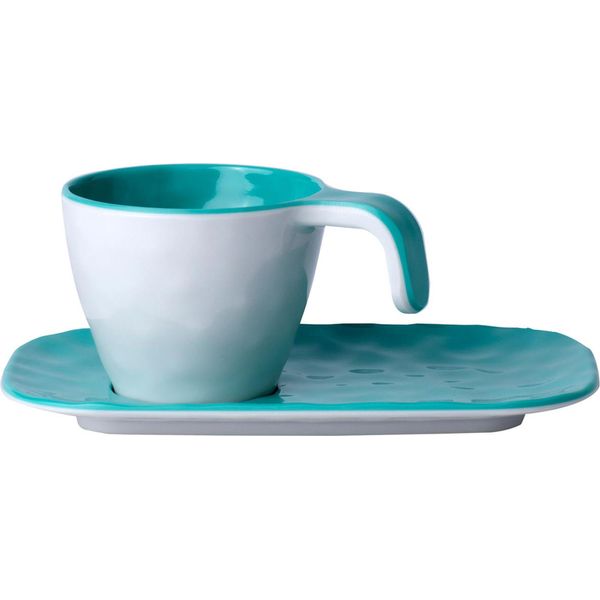 Tazza Da Caffè Espresso Con Piattino - Harmony Acqua - Edizione Estiva Singola-image