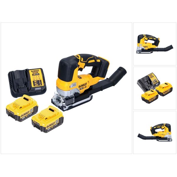Seghetto Alternativo A Pendolo A Batteria Dewalt Dcs 334 M2 18 V Brushless + 2X Batteria Ricaricabile 4,0 Ah + Caricabatterie-image