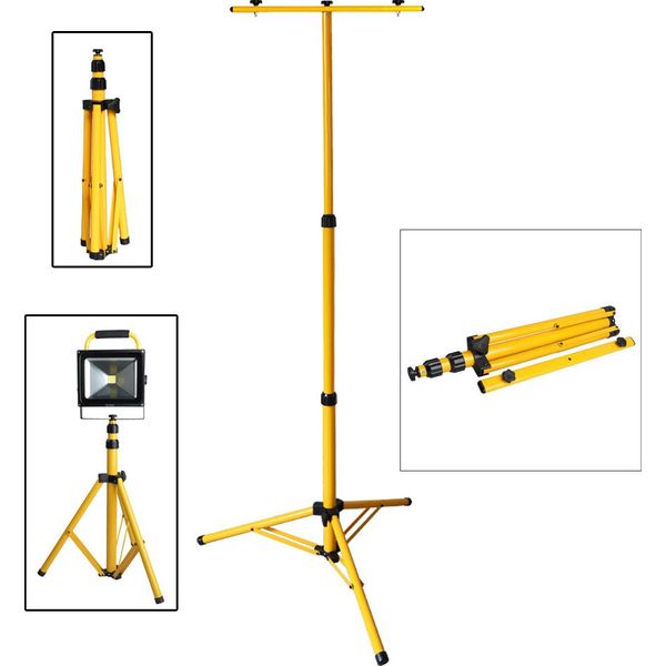 Jopassy Treppiede In Acciaio Treppiede Telescopico Costruzione Proiettore Proiettore Treppiede Stand Per Faretti Faretti-image